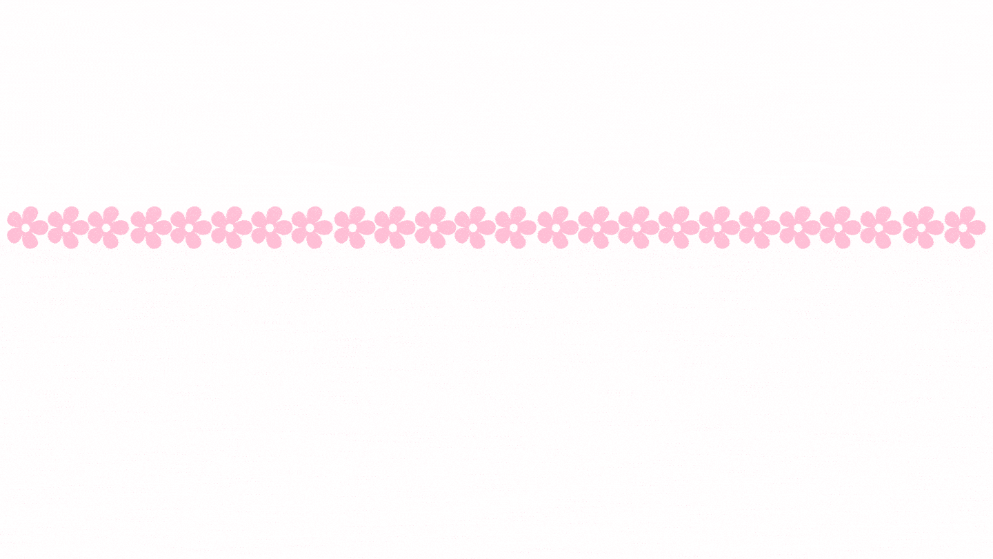 24 pink flowers in animated gif, each scene showing the same 24 flowers grouped in each way found in the bulleted list